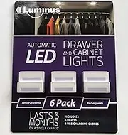 Luminus Automatic Sensor Rechargeable LED Drawer and Cabinet Lights
