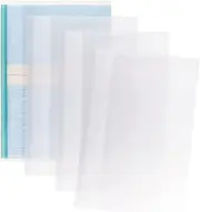 ONLYKXY 10pcs Clear Exercise Book Covers for Home Office Books Waterproof Plastic Sleeves (A5)