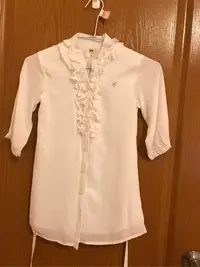 在飛比找Yahoo!奇摩拍賣優惠-香港童裝Chickeeduck七分袖立領襯衫（130cm、9