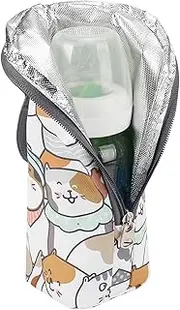 Baby Bottle Warmer Bag - Baby Bottle Carrier Warmer Bag,Portable Carrier with Strap, Storage Holder Container for Travel, Mom Daycare, Nursing Outdoor