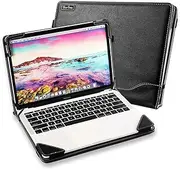 Laptop Case Cover Compatible with Lenovo IdeaPad Flex 5/5i 14 inch 14IIL 14ITL 14ALC 14IWL 14API Notebook Sleeve PU Leather Stand Hard Protective Skin