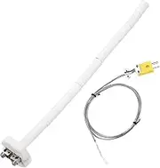 uxcell 12" K Type Ceramic Kiln Furnace Thermocouple Sensor Probe for Muffle Furnace Oven, with 3.3ft Thermocouple Wire, High Temperature 1100°C 3x300mm