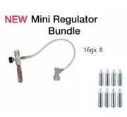Mini Regulator kit+8x 16G CO2 Bulb+beer line+swivel nut+adaptor+MFL QD home brew