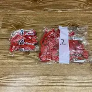 Lego 619R2 Sealed Red Replacement Parts Bag #7 Blocks Pieces + Bonus Bag #4