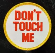 Embroidered Patch Backpack Don't Touch Me Biker Moto Iron-On Motorcyclist