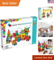 Metropolis 110-Piece Magnetic Construction Set, The ORIGINAL Magnetic Buildin...