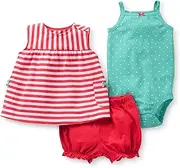 [Carter's] Baby Girls' 3 Piece Diaper Cover Set (Baby)
