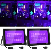 2 Pack 200W LED Black Light, Blacklight Flood Light with Plug and Switch, IP6...