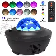 Light Projector Star Night LED Lamp Sky Galaxy Ocean Party USB Décor Wave Remote