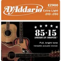 在飛比找momo購物網優惠-【D’Addario】EZ900 民謠吉他套弦(10-50)