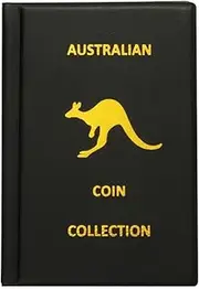 ECOMM369 Coin Collection Holder Album for Collectors, Coins Album, Penny Collecting Book, Coin Storage Album Books, 16 Pages, Tokens (Black, 240 Pockets)