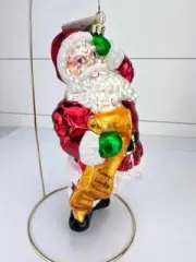 Vintage Christopher Radko NWT BIG NICKS REVIEW Blown Glass Christmas Ornament