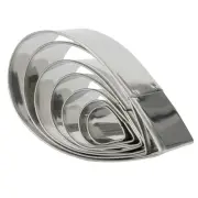 Easy Demoulding Stainless Steel Cookie Cutters Rose Cutter Water Drop Shape