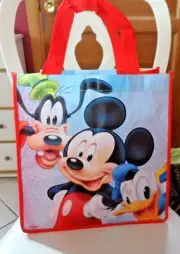 Mickey & Friends DISNEY REUSABLE TOTE GROCERY SHOPPING GIFT PARTY BAG