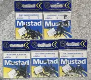 5 Packs Mustad Black Barrel Swivel Size 10