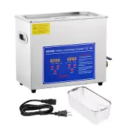 VEVOR Commercial Ultrasonic Cleaner 6L Professional Ultrasonic Cleaner 40Khz wit