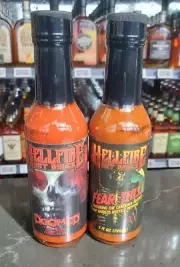 HELLFIRE HOT SAUCE as seen on HOT ONES DOOMED FEAR THIS HOTTEST HOT SAUCE