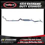 Redback 3" 409 SS Exhaust & Muffler for Toyota Landcruiser 79 1HZ 4.2L Non Turbo