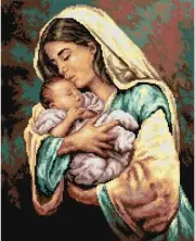 "The Greatest Love" Printed Canvas for Cross Stitch Tapestry Gobelin 2880