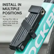 ROCKBROS Bicycle Lock Portable Durable Motorcycle MTB Road Bike Folding Lock
