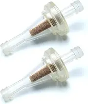 APE RACING Inline Fuel Filter - Small Universal Fuel Filters (Pack of 2) for 1/4 Fuel Line Gas Engine Motorcycle Dirt Bike Scooter ATV Quads