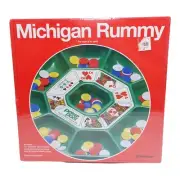 Michigan Rummy Classic Board Game Cards Playing Night Party Tripoly Fun Tray New