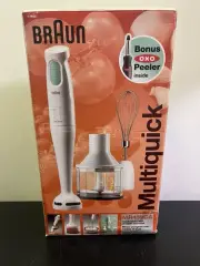 Brand New Braun Multiquick High Speed Hand Blender Chopper Whisk Manual MR430CA