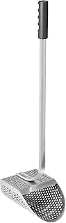 [VEVOR] Metal Detector Sand Scoop, Stainless Steel Metal Detecting Beach Scoop Scoops, 10 MM Hole Beach Metal Detector Scoop Shovel, with Stainless Steel Handle Pole, for Metal Detecting Treasure Huntin