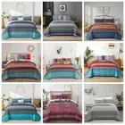 Bohemian Quilted Coverlet Bedspread Set Queen Size Bedding Throw Comforter