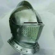 Medieval Costume Helmet Medieval Knight Combat Close Steel Helmet Armor