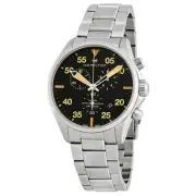 Hamilton Men's Watch Khaki Aviation Pilot Quartz Black Dial Bracelet H76722131