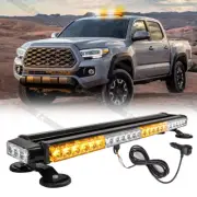 54 LED Emergency Rooftop Strobe Light Bar Flashing White/Amber For Toyota Tacoma
