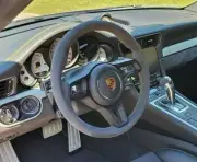 Porsche 991 911 2013-2019 Black Alcantara Steering Wheel Yellow Stitching New (for: Porsche)