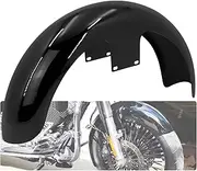 HCmotorku 19 inch Front Fender Mudguard Fit for Harley Touring Road King FLHR Electra Glide FLHT Street Glide FLHX CVO Road Glide Custom Baggers Gloss Black