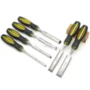 6-24mm Woodworking Chisel Flat Chisel Bevel Edge Carving Knife Wood Turning Tool