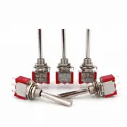 5Pcs Flat Long Handle 3 Position ON-OFF-ON Toggle Switch for Remote Control