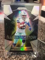 2018 prizm illumination refractor ezekiel elliott cowboys red got cards