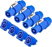 4Pack Powercon Connectors,Suitable for Nac3mpa Powercon Adapter Powercon in Connector to Powercon Panel Mount, Powercon Male Connector to Power Connectors Powercon Cable Powercon to Edison