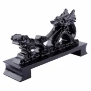 Resin Katana Wakizashi Tanto Stand Samurai Sword Holder Display Rack 龍 Carved