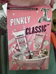 Soap & Glory Pinkly A Classic Body Wash 8.4oz & Body Scrub 6.7oz Rose & Bergamot