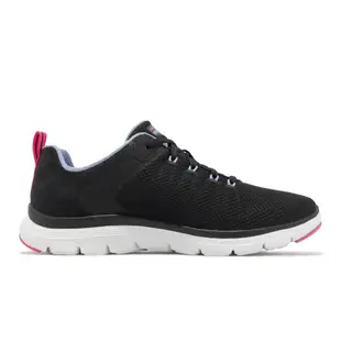 Skechers 休閒鞋 Flex Appeal 4.0 寬楦 女鞋 黑 白 粉紅 輕量 緩衝 記憶鞋墊 健走鞋 149580WBKMT