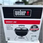 NEW WEBER Smokey Joe Portable BBQ Grill 14” Black