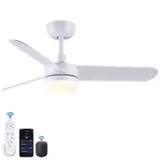 Wellspeed DC1130 Ceiling Fan with Light 36 inch White Ceiling Fan