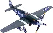 1/72 WWII US P-51B Mustang Fighter Model Alloy Die-Cast Fighting Airplane Aircraft Miniature for Collection & Display