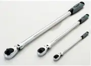 3 Piece Ratchet Set Flex Head Comfort Grip Extra-Long EZ RED EZRED MR482XLF