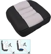 Nine River Car Booster Seat Cushion Raise The Height for Short People Driving Hip (Tailbone) and Lower Cack Fatigue Relief Suitable for Trucks, Cars, SUVs, Office Chairs, Wheelchairs (Black and Gray)