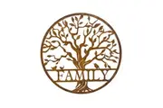 Willow & Silk Laser-Cut 50cm Tree of Life w/Birds 'Family' Plaque Sign Wall Art