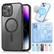 MagSafe Magnetic Acrylic Clear Case For iPhone 15 Pro Max 14 13 12 11 XR XS 87