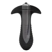 Spiral Anal Butt Plug Mini Silicone Bullet Vibrator T-Bar Prostate Massager Cock