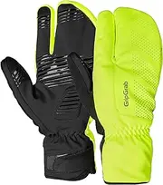 [GripGrab] Ride Windproof Deep Winter Lobster 3-Finger Cycling Gloves Thermal Fleece Lined Padded Cold Weather Bike Glove